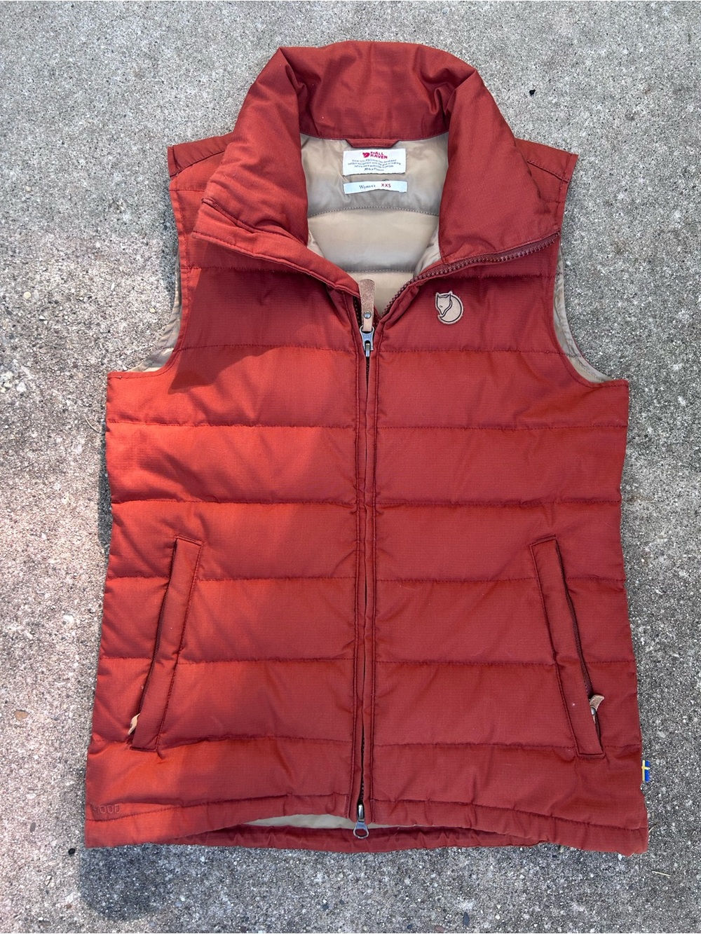 XXS Fjallraven down vest